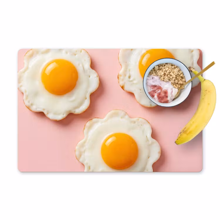 Salvamantel – 6 piezas - Huevos - Flor - Rosa — 1