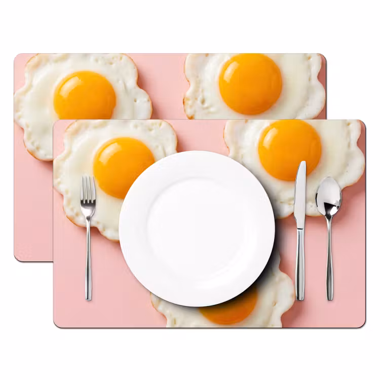Salvamantel – 6 piezas - Huevos - Flor - Rosa — 2