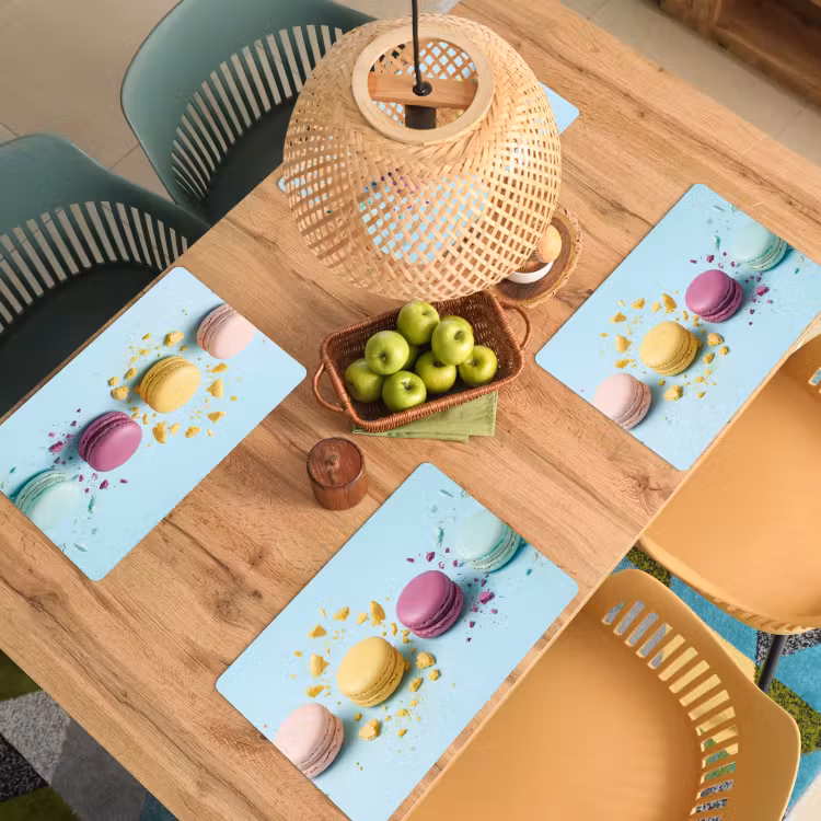 Salvamantel – 6 piezas - Macarrones - Colorido - Pastel — 3
