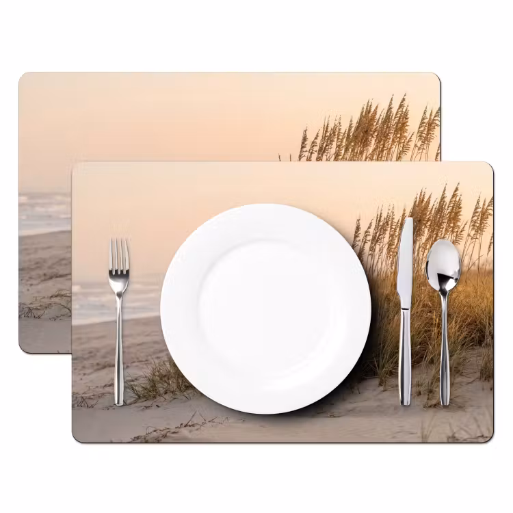 Salvamantel – 6 piezas - Paisaje de dunas - Puesta de sol - Playa — 2