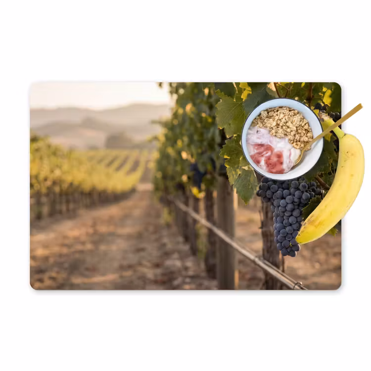 Salvamantel – 6 piezas - Uvas - Viñedo - Luz solar — 1