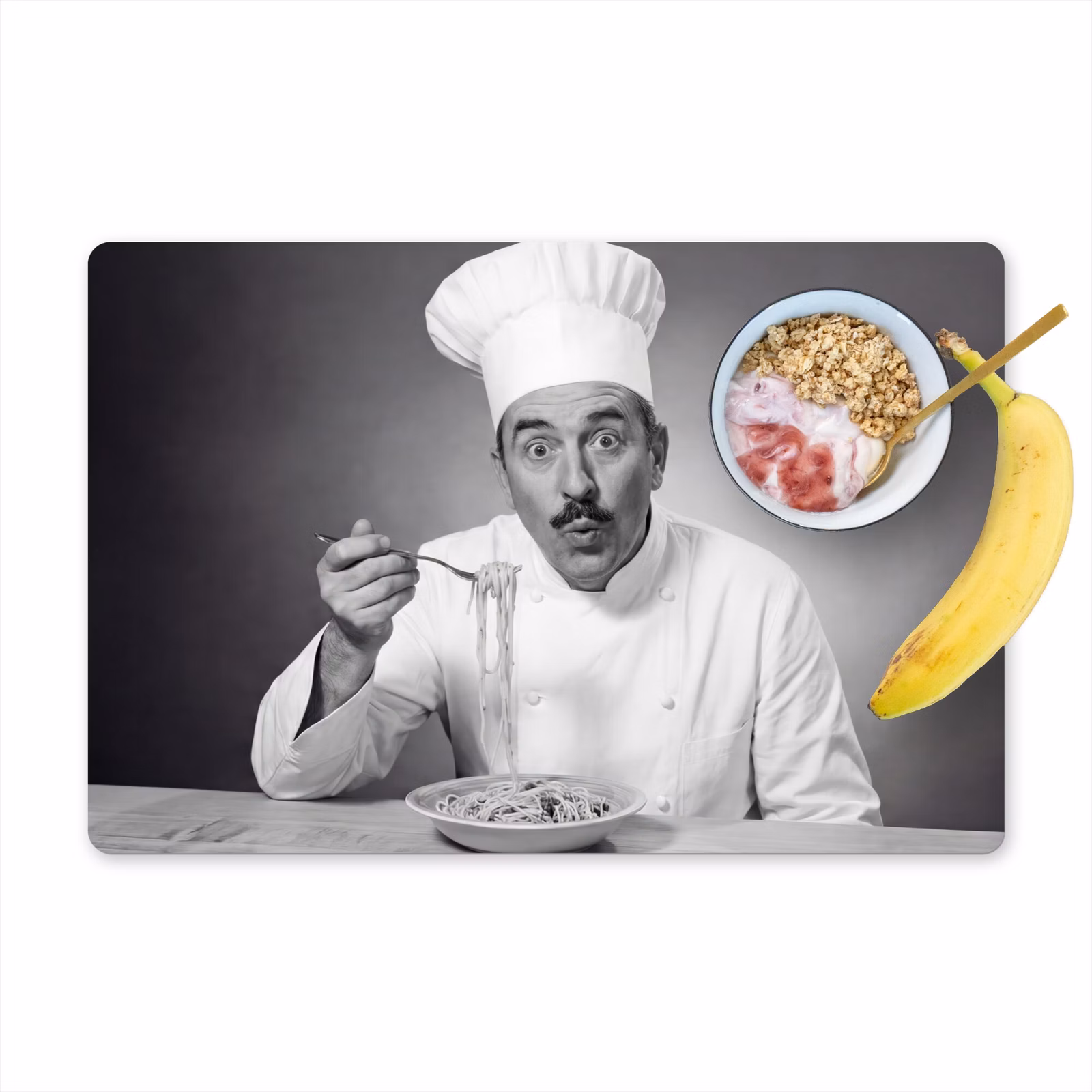 Salvamantel – 6 piezas - Chef - Espaguetis - Pasta — 1
