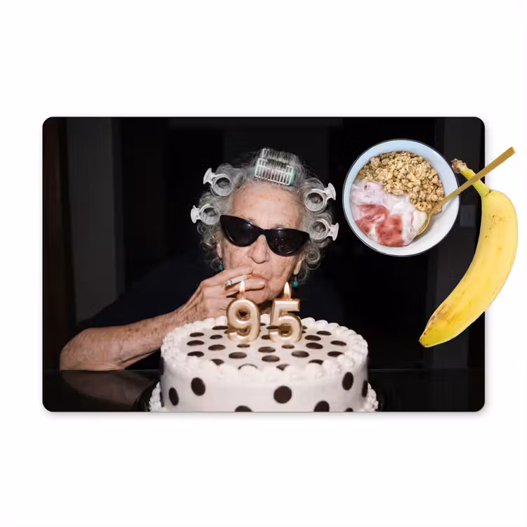 Salvamantel – 6 piezas - Cumpleaños - Alfiler rizado - Abuela — 1