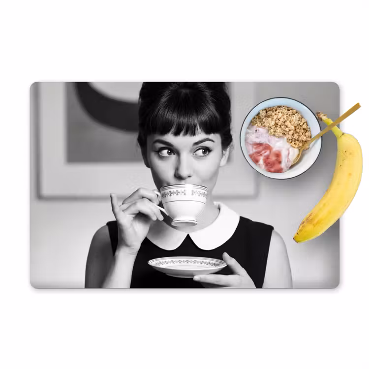Salvamantel – 6 piezas - Retrato - Té - Mujer — 1