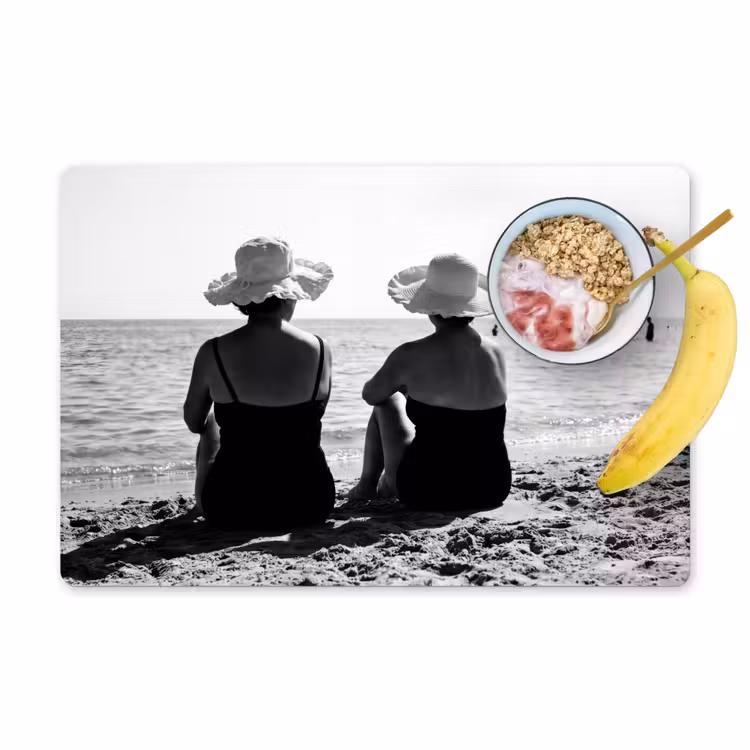 Salvamantel – 6 piezas - Mujer - Sombrero para el sol - Playa - Negro - Blanco — 1