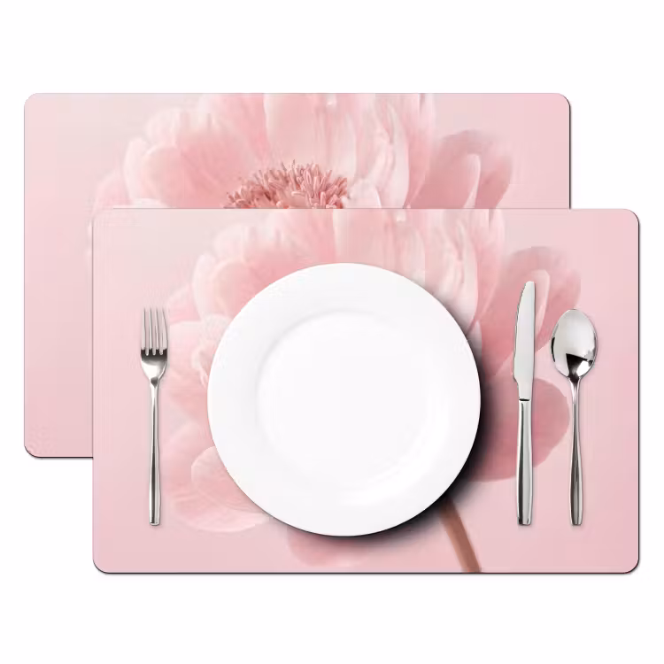 Salvamantel – 6 piezas - Flor - Peonía - Rosa — 2