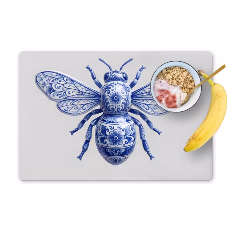 Salvamantel – 6 piezas - Abeja - Moderno - Delft - Azul — 1