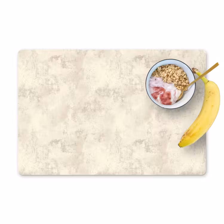 Salvamantel – 6 piezas - Patrón - Orgánico - Beige — 1