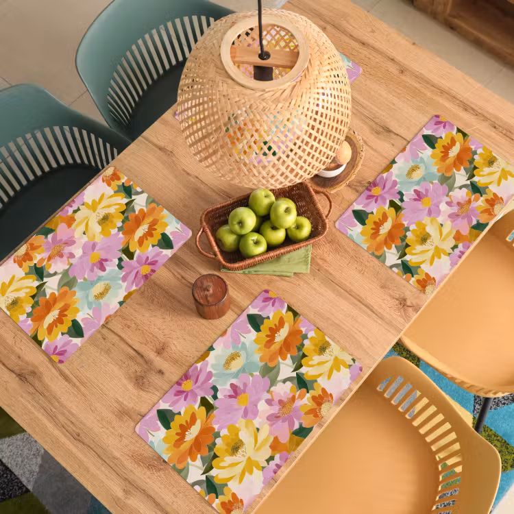 Salvamantel – 6 piezas - Lirios - Acuarela - Pastel — 3