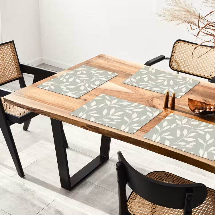 Salvamantel – 6 piezas - Minimalista - Patrón - Verde — 4