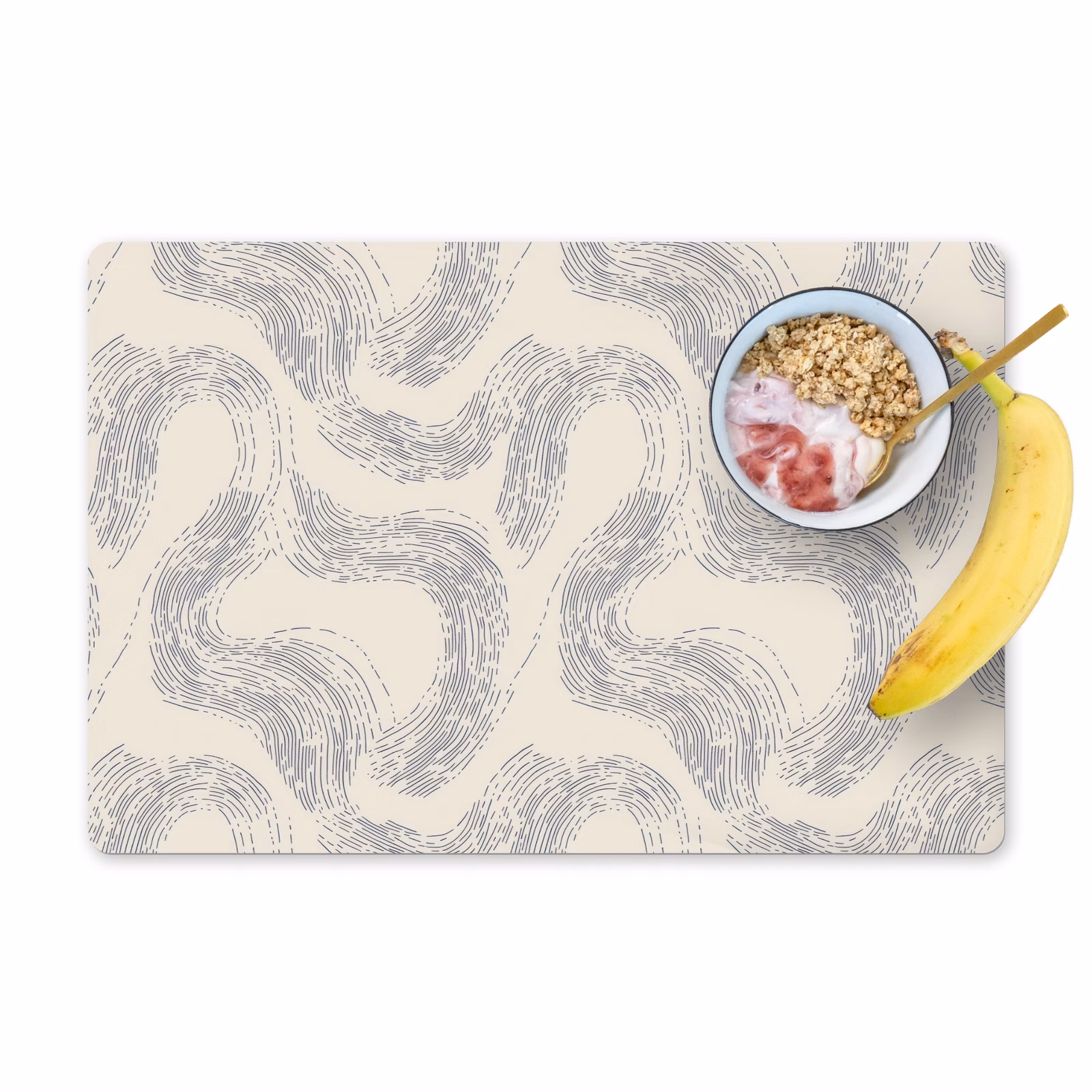 Salvamantel – 6 piezas - Líneas - Motivo - Beige - Minimalista — 1