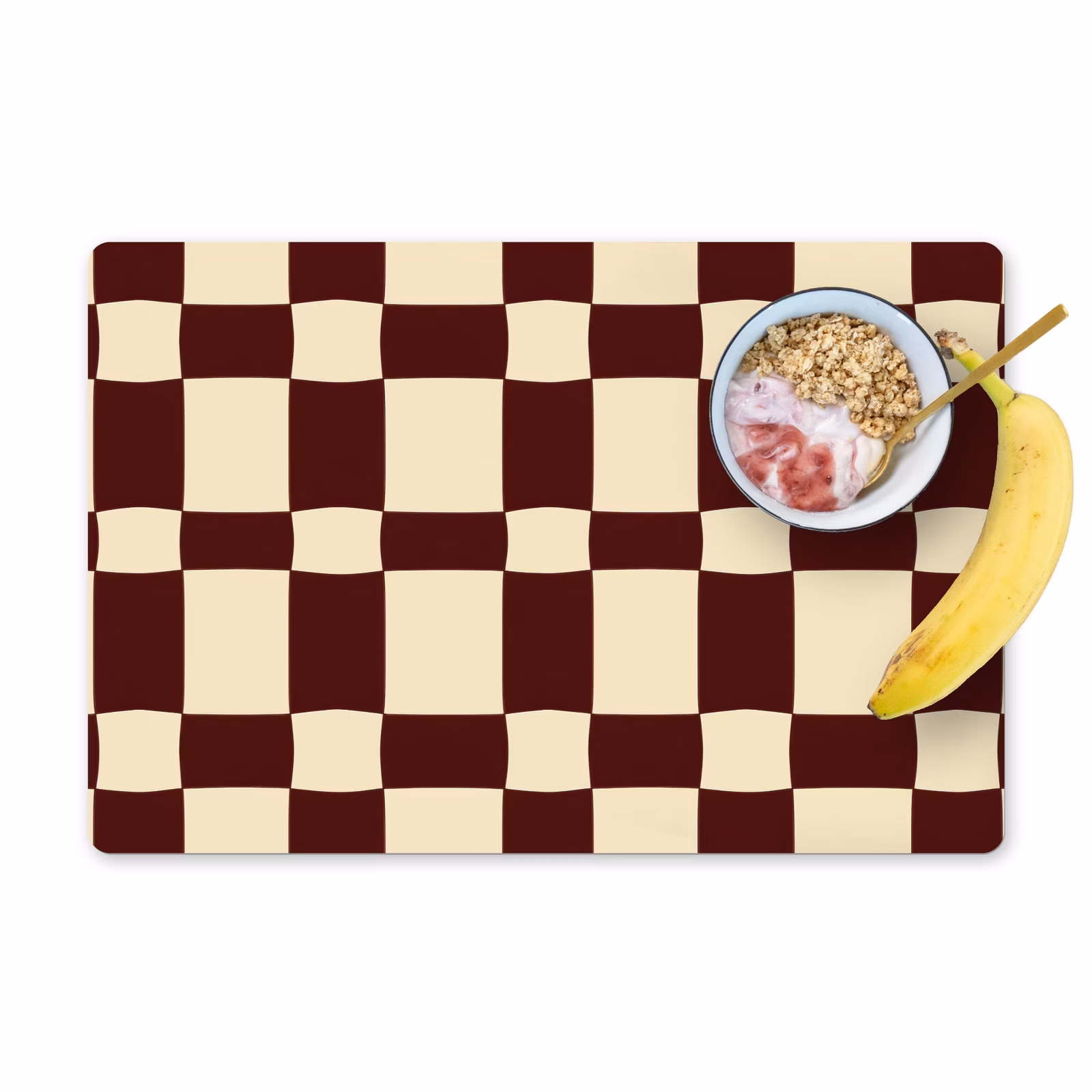 Salvamantel – 6 piezas - Retro - Estampado - Marrón — 1