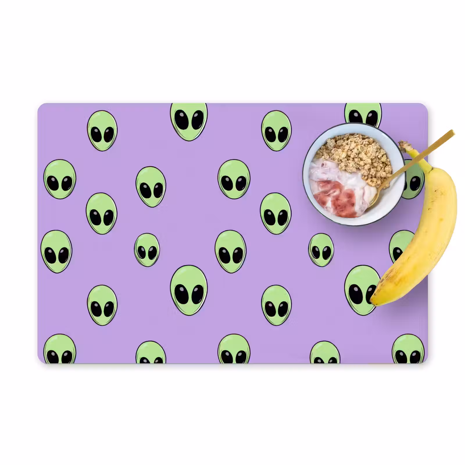Salvamantel – 6 piezas - Alien - Retro - Lila — 1