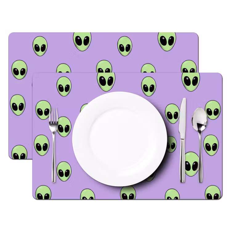 Salvamantel – 6 piezas - Alien - Retro - Lila — 2