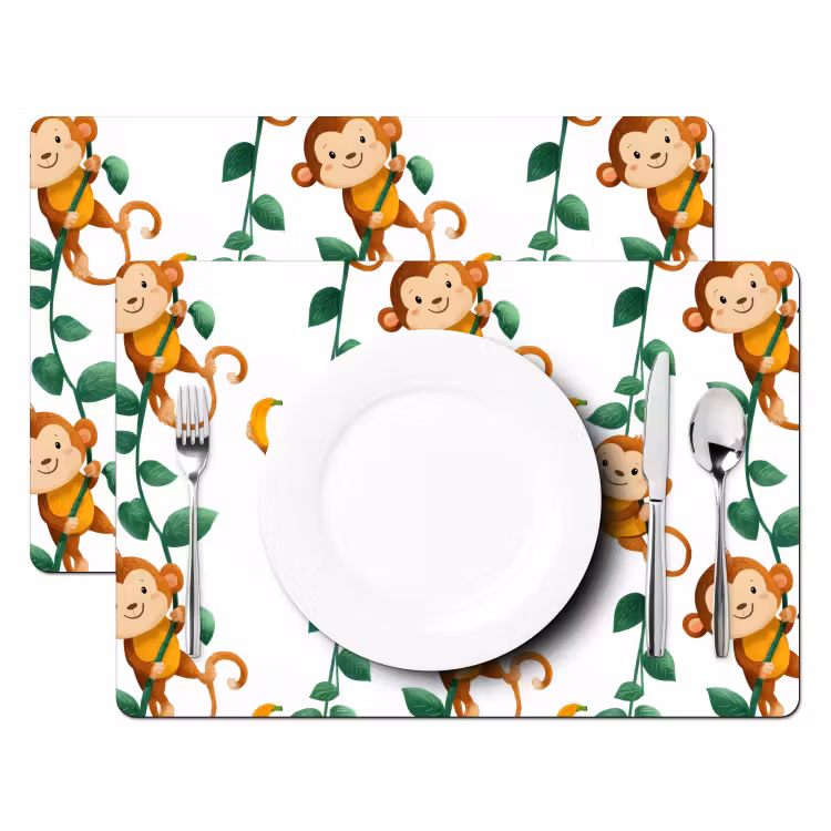 Salvamantel – 6 piezas - Monos - Lianas - Colorido — 2