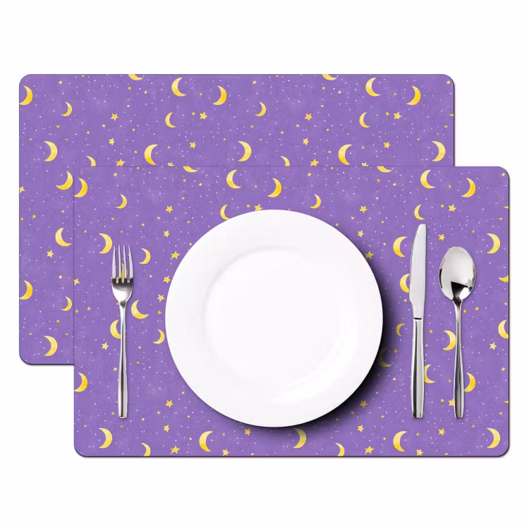 Salvamantel – 6 piezas - Crin - Estrellas - Morado — 2