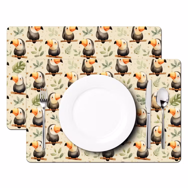 Salvamantel – 6 piezas - Tucanes - Exóticos - Coloridos — 2