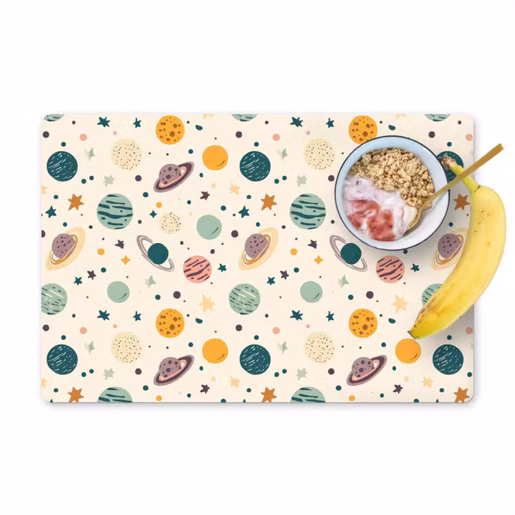 Salvamantel – 6 piezas - Planetas - Retro - Colorido — 1