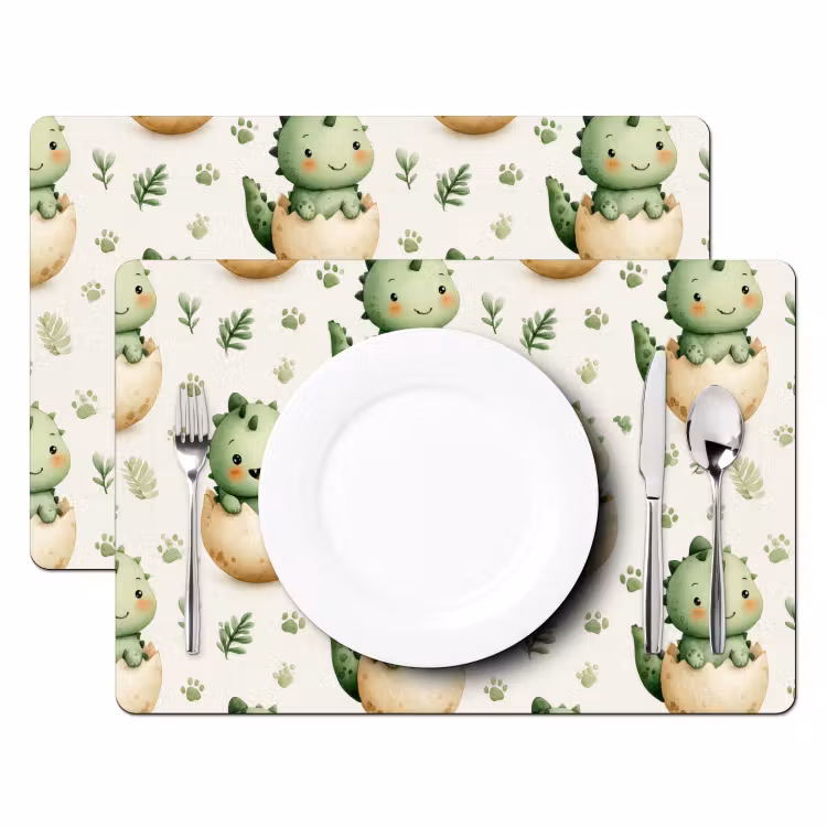 Salvamantel – 6 piezas - Dino - Huevos - Verde — 2