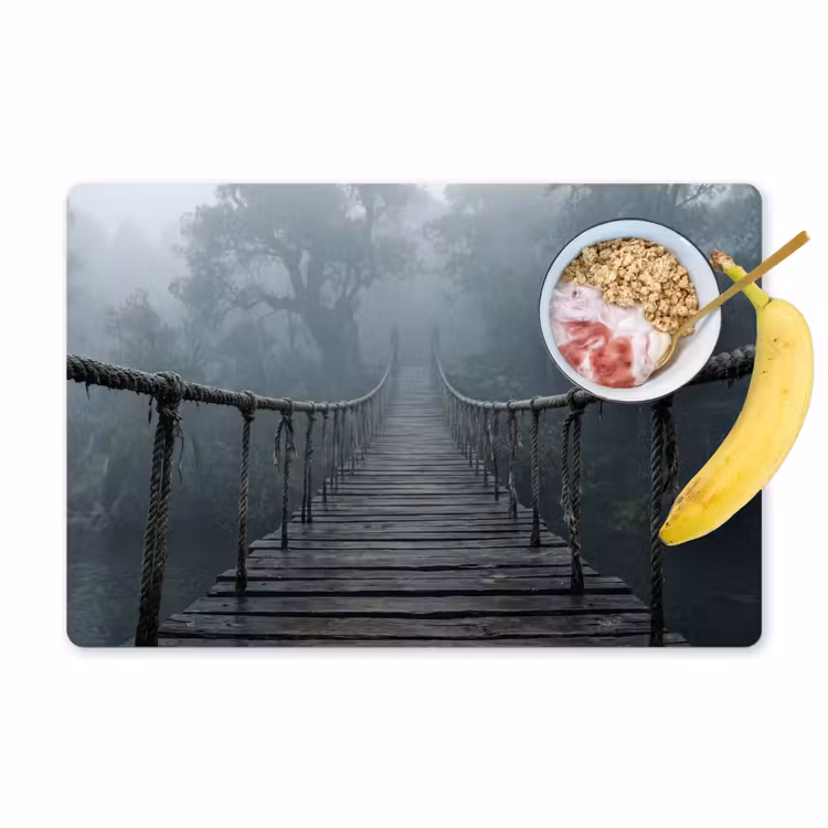 Salvamantel – 6 piezas - Puente - Selva - Niebla - Naturaleza — 1
