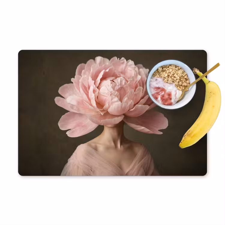 Salvamantel – 6 piezas - Cara - Rosa - Rosa — 1
