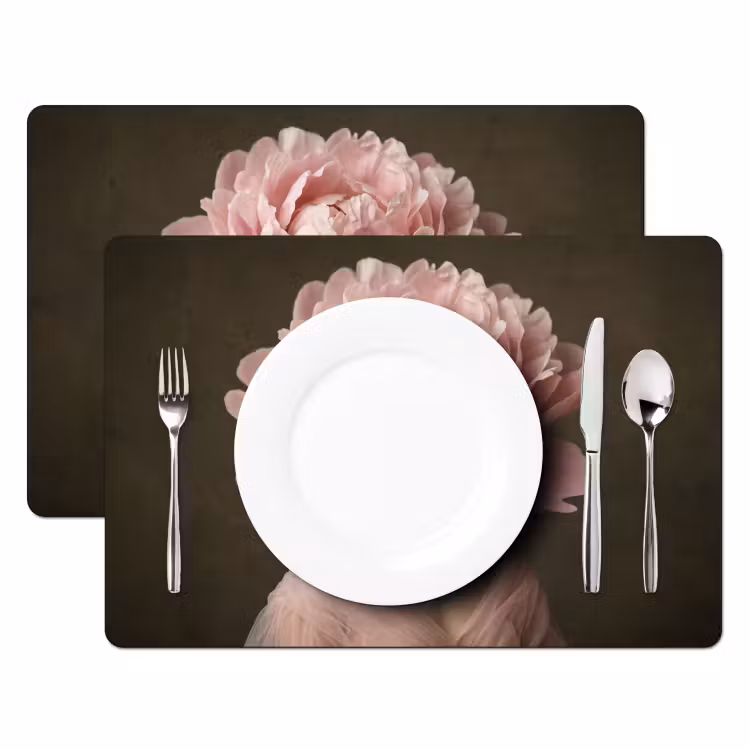 Salvamantel – 6 piezas - Cara - Rosa - Rosa — 2