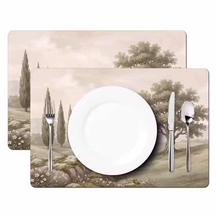 Salvamantel – 6 piezas - Ladera - Árboles - Naturaleza - Verdor — 2