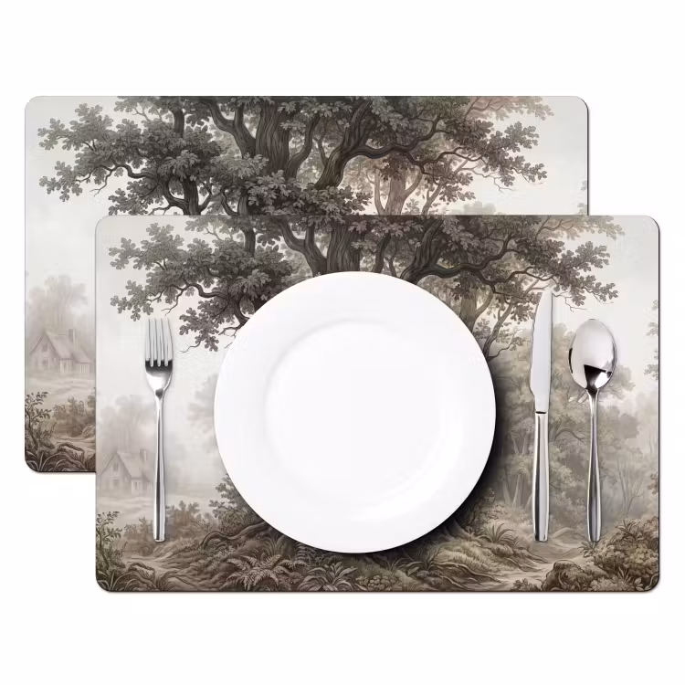 Salvamantel – 6 piezas - Naturaleza - Bosque - Roble — 2