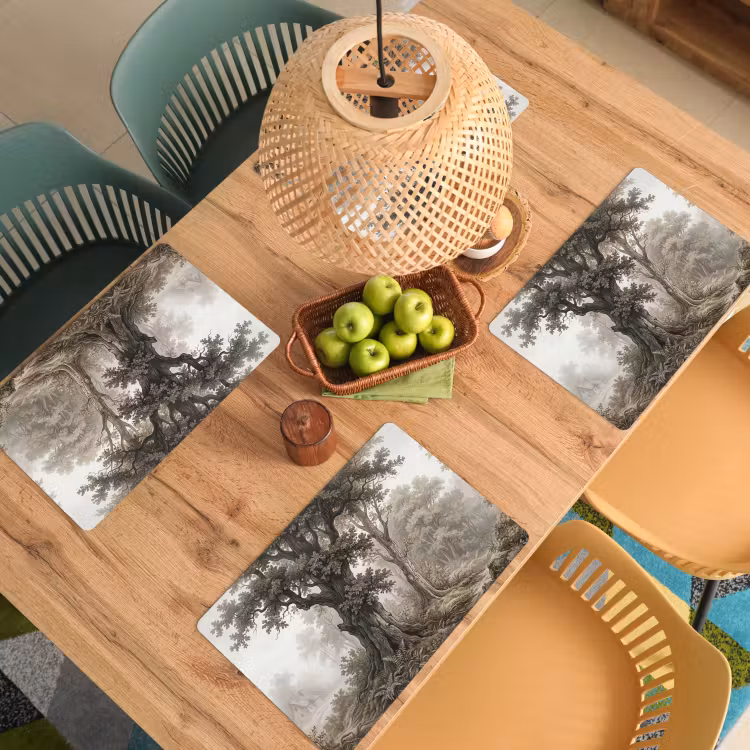 Salvamantel – 6 piezas - Naturaleza - Bosque - Roble — 3