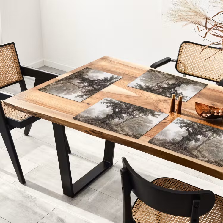 Salvamantel – 6 piezas - Naturaleza - Bosque - Roble — 4
