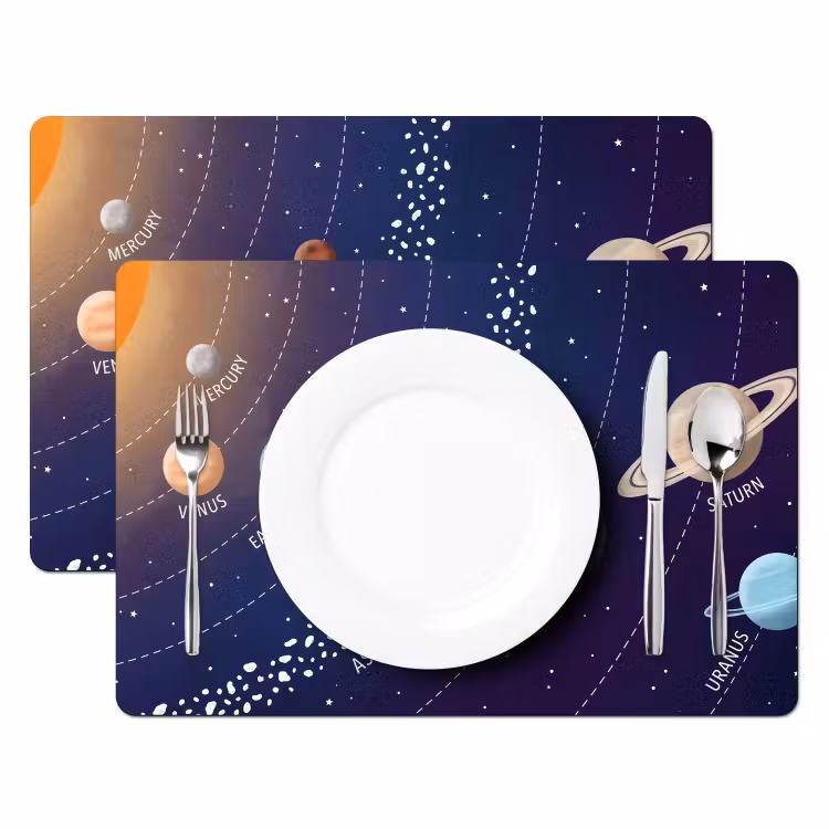 Salvamantel – 6 piezas - Sistema planetario - Espacio - Ilustración — 2