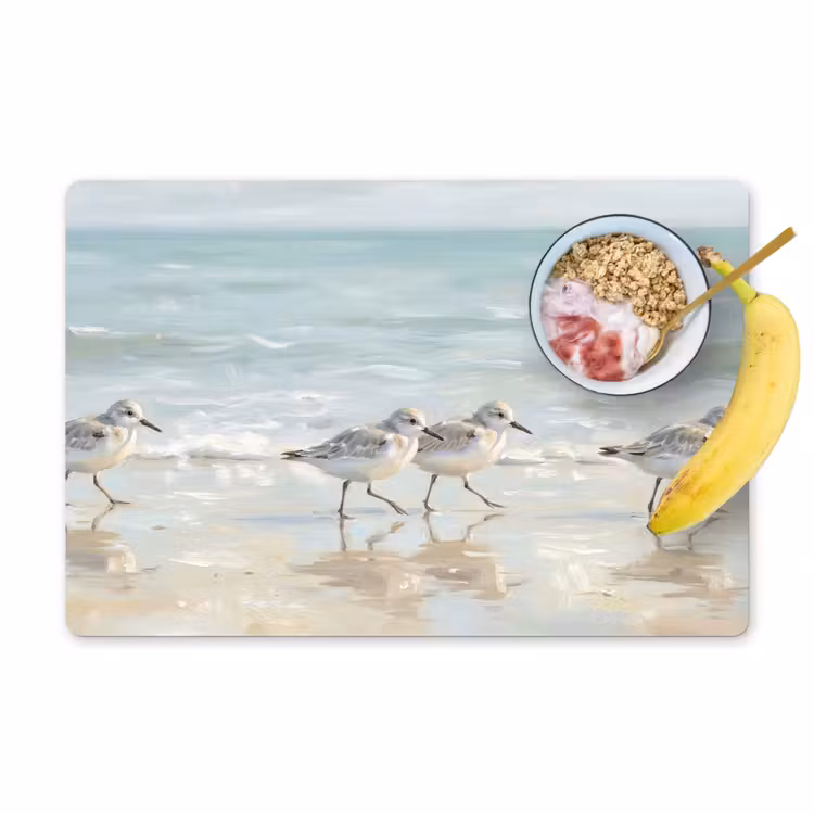 Salvamantel – 6 piezas - Pájaros - Playa - Mar — 1
