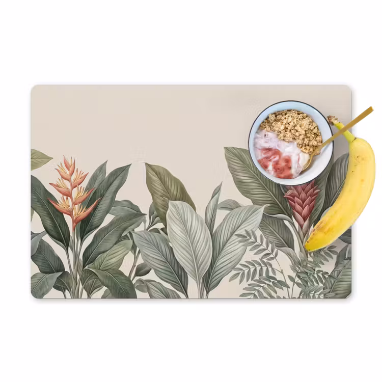 Salvamantel – 6 piezas - Tropical - Plantas - Moderno - Verde — 1