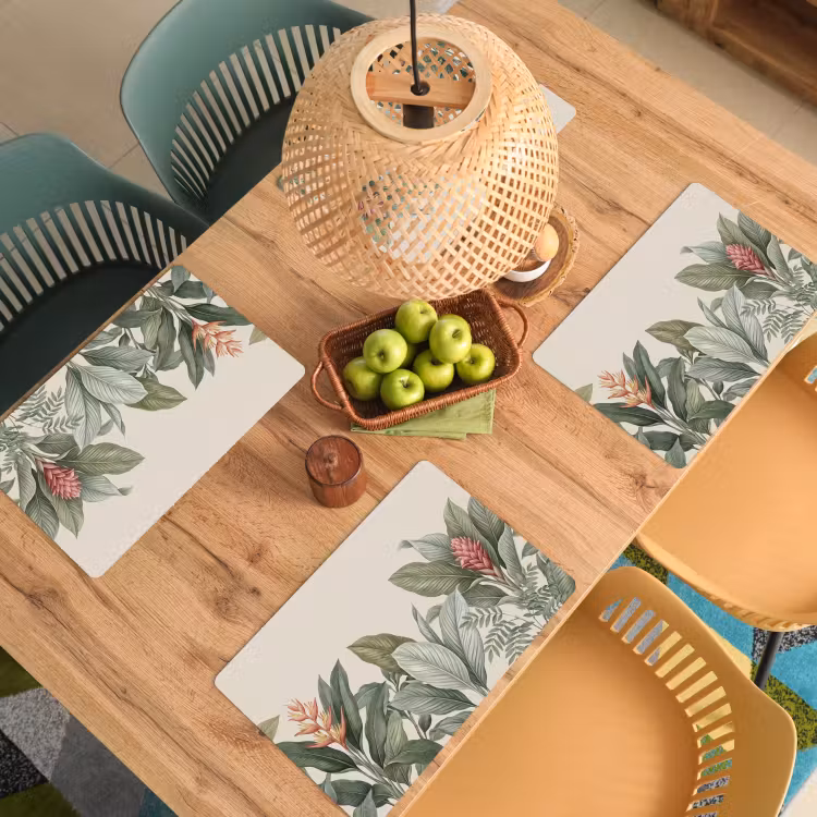Salvamantel – 6 piezas - Tropical - Plantas - Moderno - Verde — 3