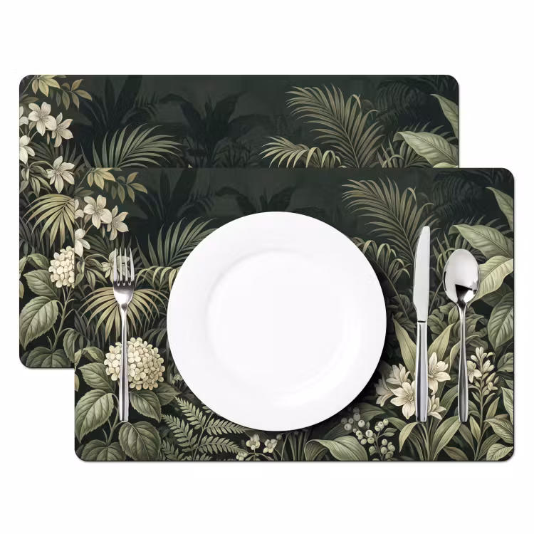 Salvamantel – 6 piezas - Selva - Hojas - Botánico - Verde — 2