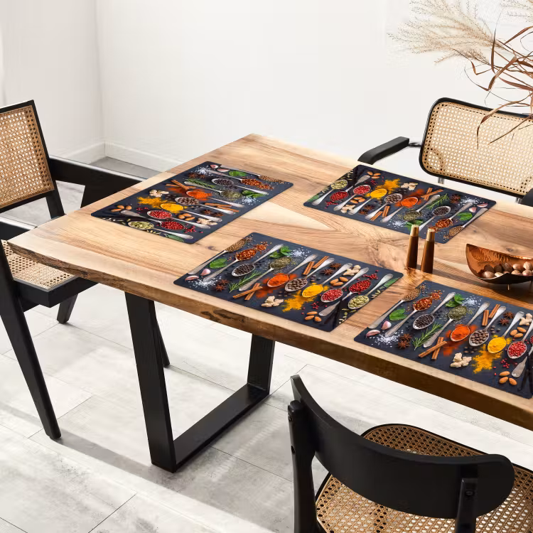 Salvamantel – 6 piezas - Especias - Cucharas - Culinarias - Coloridas - Atmosféricas — 4