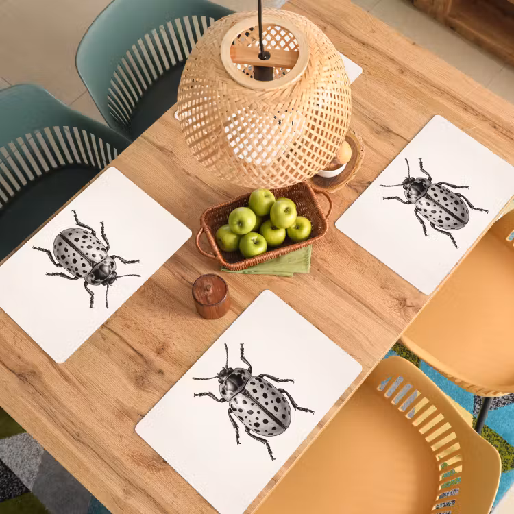 Salvamantel – 6 piezas - Escarabajo - Insecto - Vintage — 3