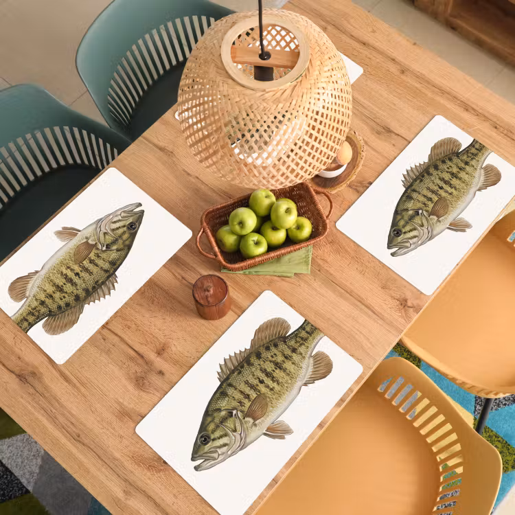 Salvamantel – 6 piezas - Peces - Naturaleza - Vintage — 3