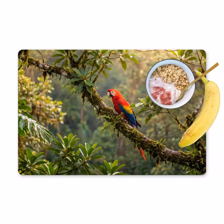 Salvamantel – 6 piezas - Ara - Selva - Rojo — 1
