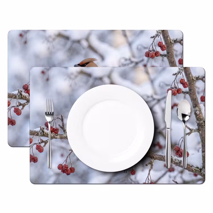 Salvamantel – 6 piezas - Lirón - Bayas - Invierno - Naturaleza — 2