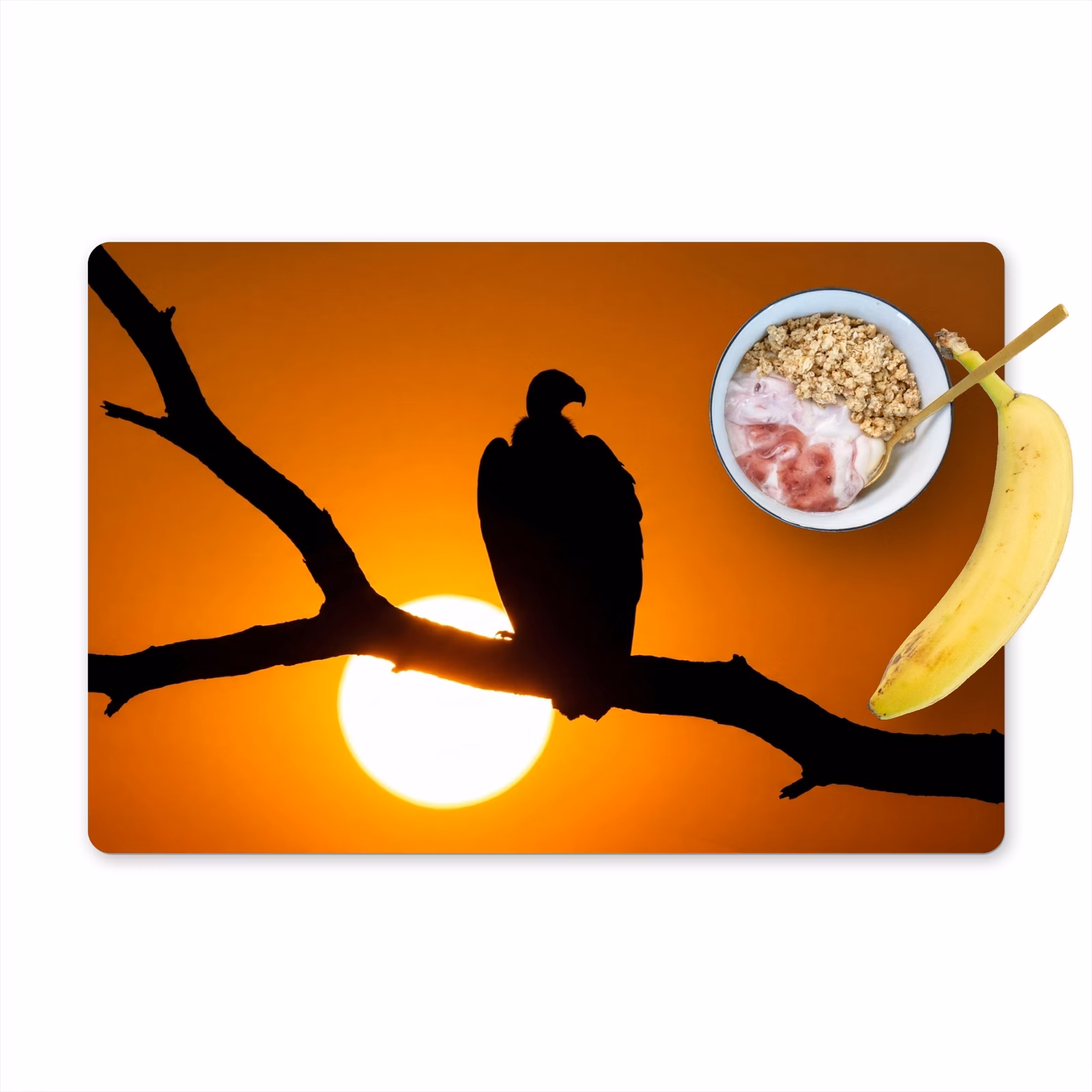 Salvamantel – 6 piezas - Buitre - Rama - Sol - Naranja — 1