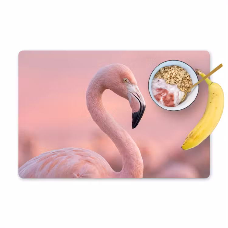 Salvamantel – 6 piezas - Flamingo - Retrato - Rosa — 1