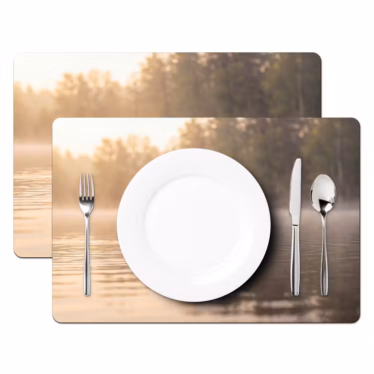 Salvamantel – 6 piezas - Patos - Agua - Niebla - Naturaleza — 2