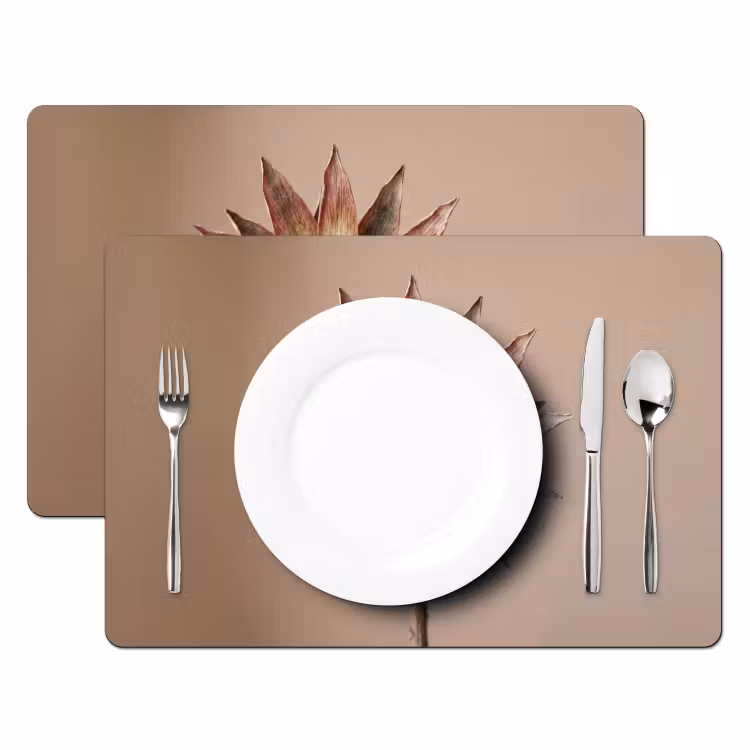 Salvamantel – 6 piezas - Flor seca - Protea - Vintage - Beige - Rústico — 2