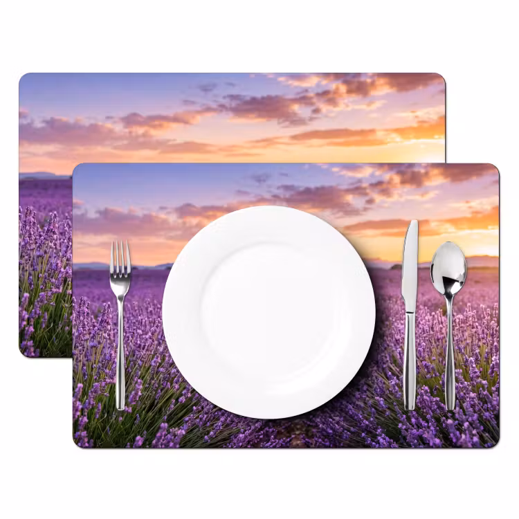 Salvamantel – 6 piezas - Lavanda - Campo - Naturaleza - Morado — 2