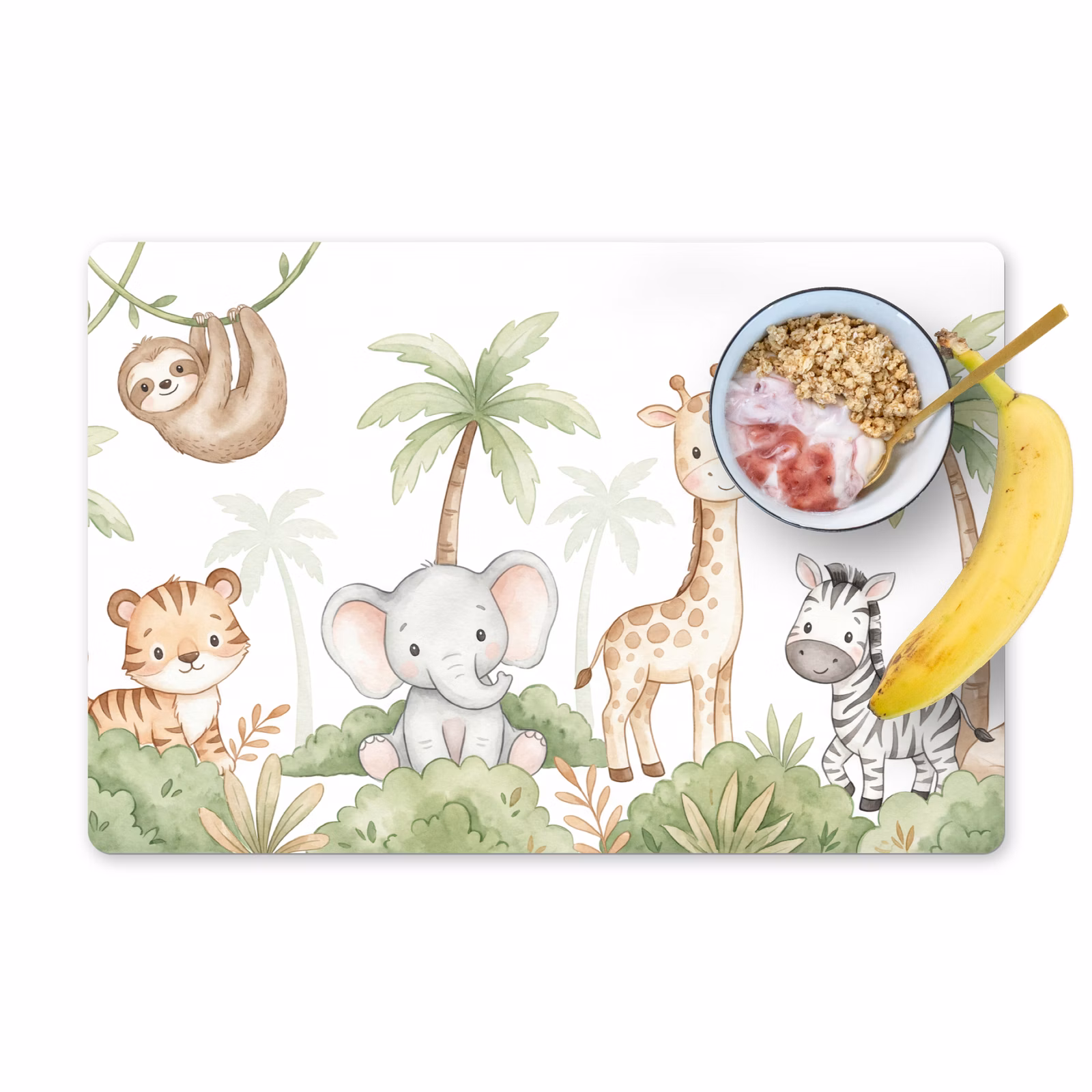 Salvamantel – 6 piezas - Animales - Selva - Pastel — 1