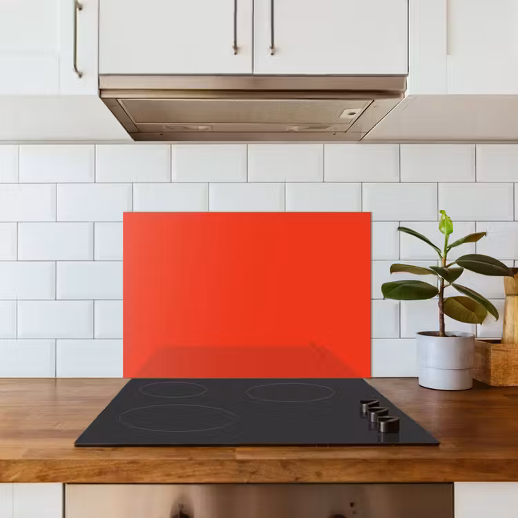 Salpicaderos de cocina - Rojo - Color - Sólido — 3