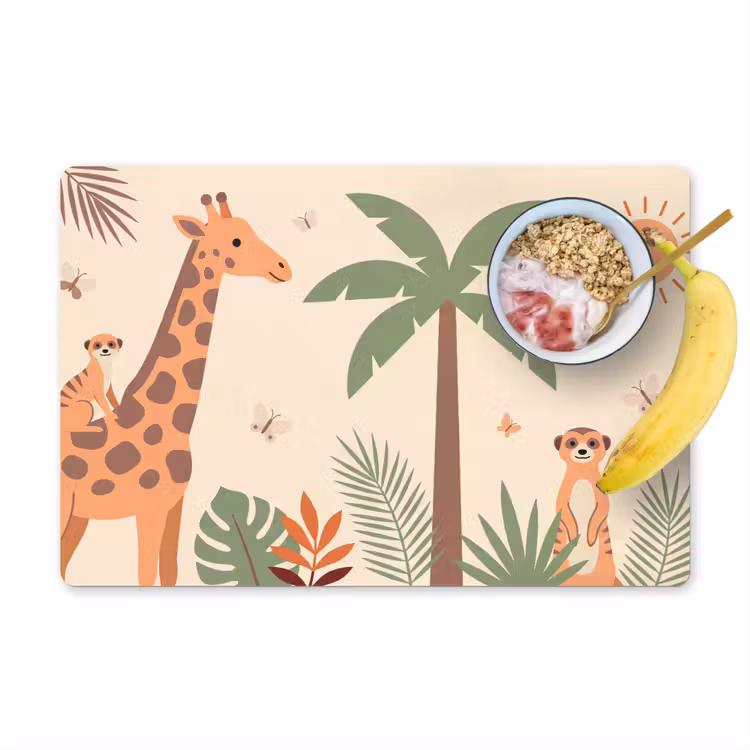 Salvamantel – 6 piezas - Animales - Tropical - Safari - Colorido — 1