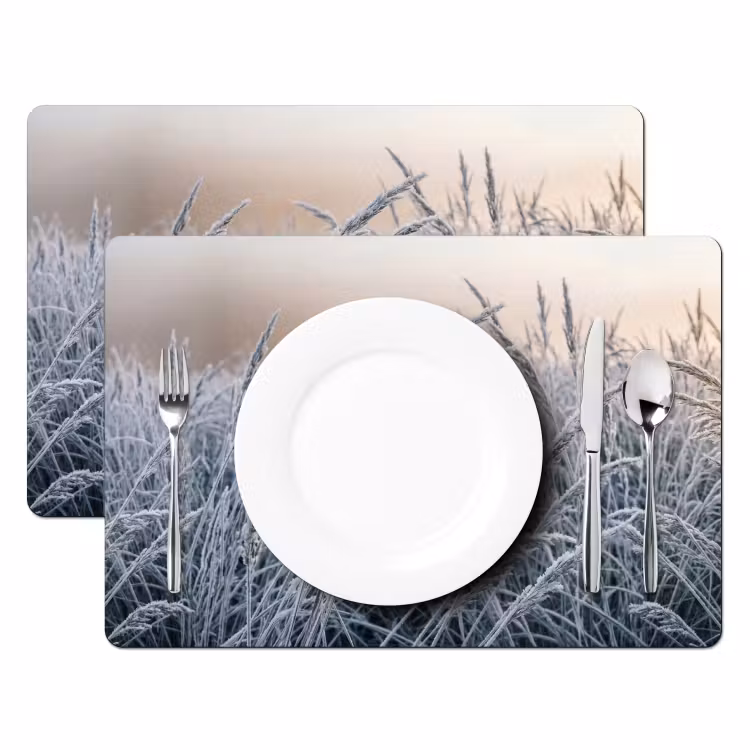 Salvamantel – 6 piezas - Maduro - Hierba - Cristales - Invierno - Minimalista — 2