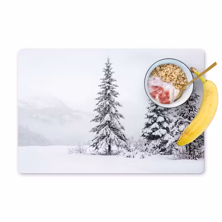 Salvamantel – 6 piezas - Abeto - Nieve - Invierno - Paisaje - Silencio — 1